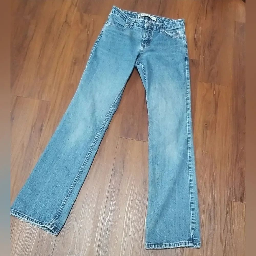 VTG Harley Davidsdon Jeans Womens Sz 4 Low Rise BootCut 90s Y2K